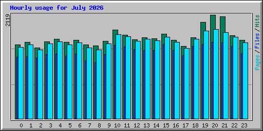 Hourly usage for July 2026